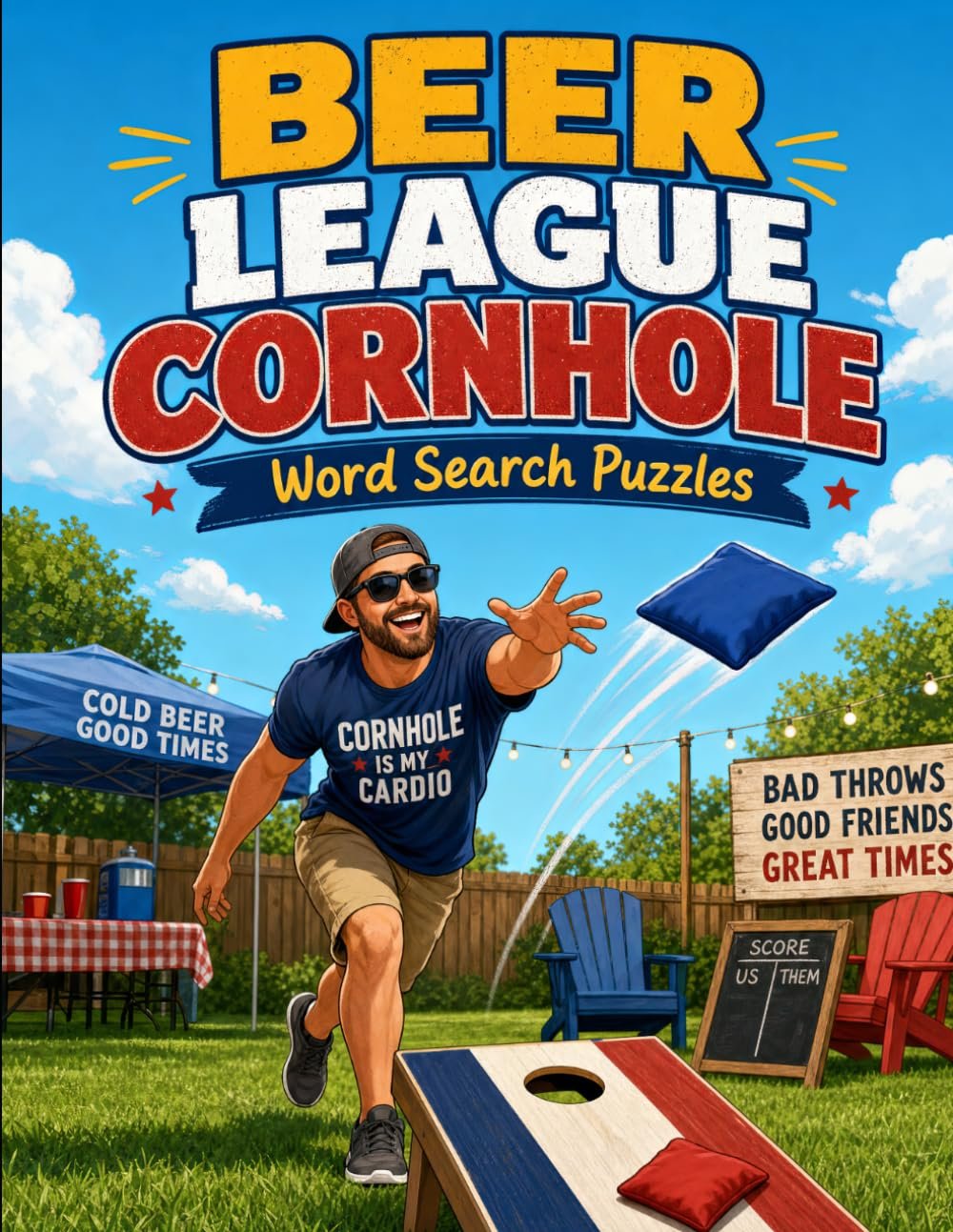 Beer League Cornhole: Word Search Puzzles book cover